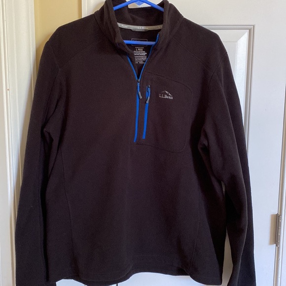 L.L. Bean Fleece Pullover Quarter Zip - Picture 1 of 5
